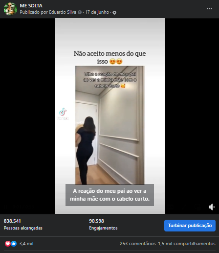 Resultados da Postagem em Me solta